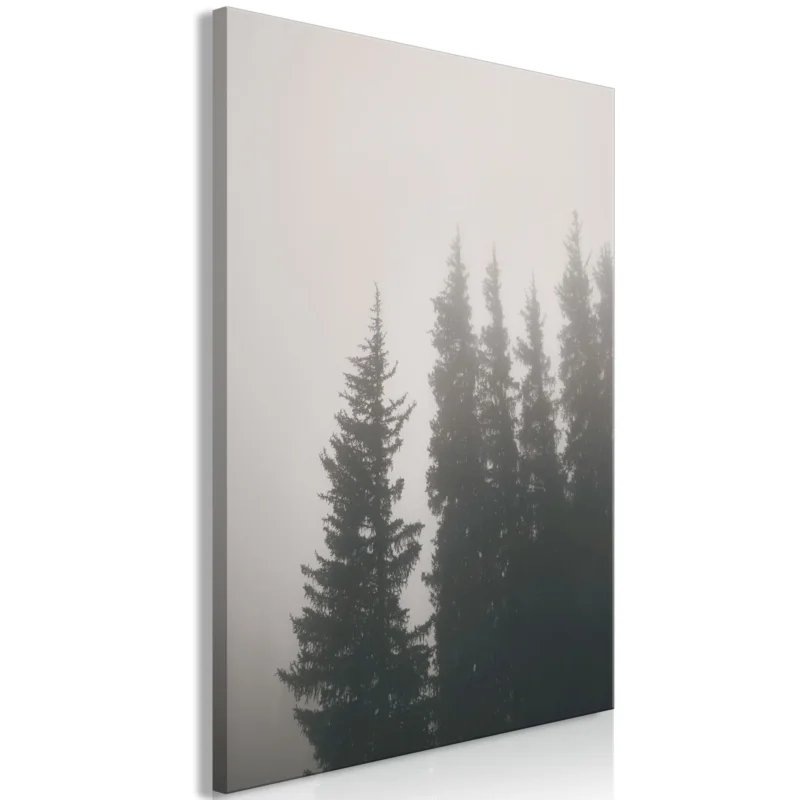 Konsttryck på duk 'Smell of Forest Fog Vertical' Kampanjpris