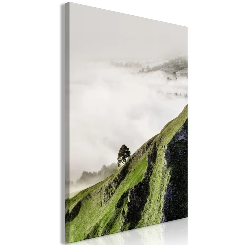 Konsttryck på duk 'Tree Above Clouds Vertical' Extra rabatt