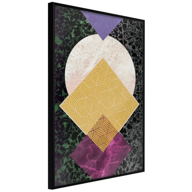 Poster 'Squares and Circle' Snabb leverans