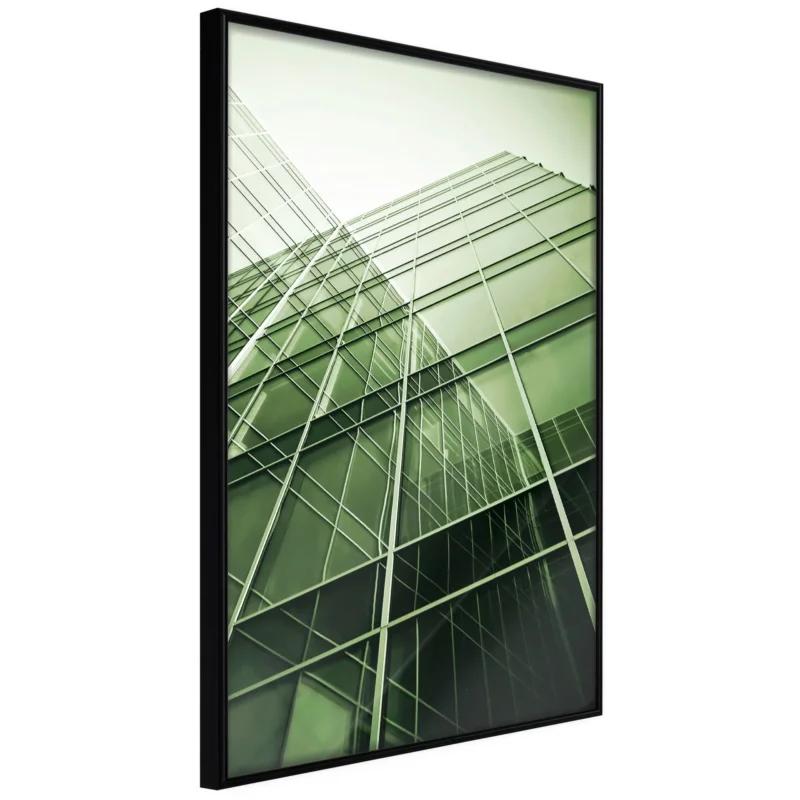 Poster 'Steel and Glass (Green)' Fri frakt