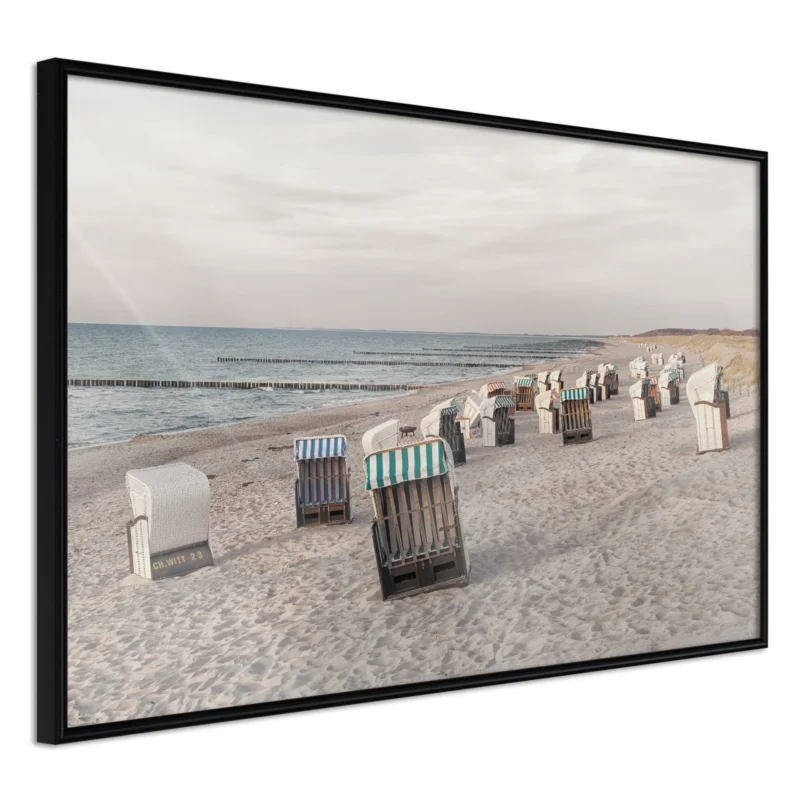 Snabb leverans Poster 'Baltic Beach Chairs'