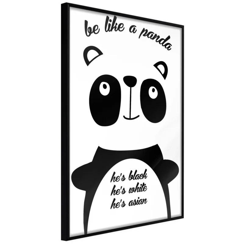 Poster 'Be Like a Panda' Populär