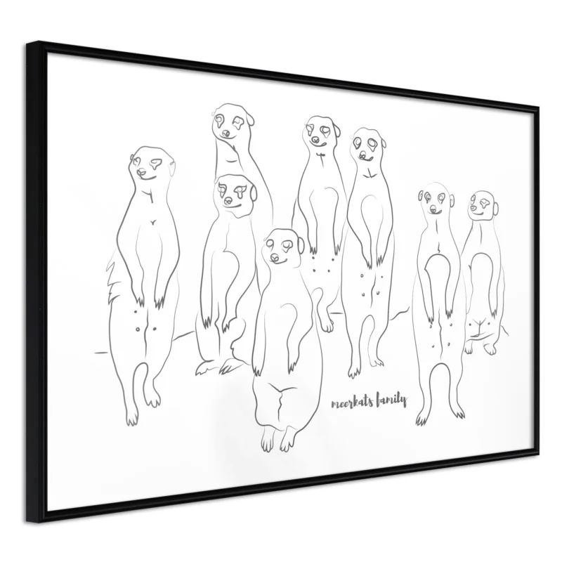 Poster 'Meerkats Family' Beställ nu