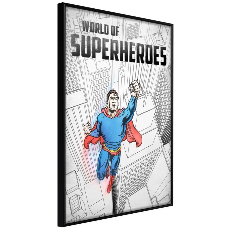 Köp nu Poster 'World of Superheroes'