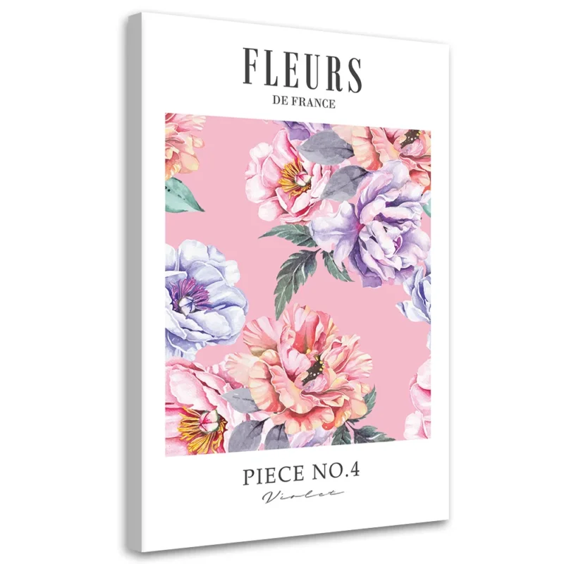 Canvastryck 'Fleurs de France' Nedsatt pris
