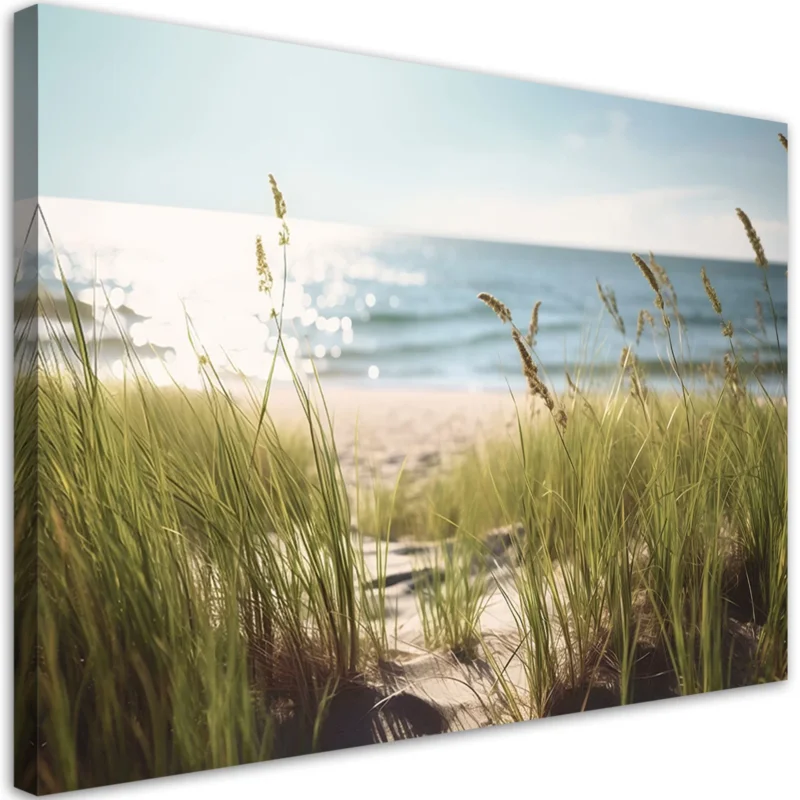 Canvastryck 'Serene Beach Grass Scene' Beställ idag