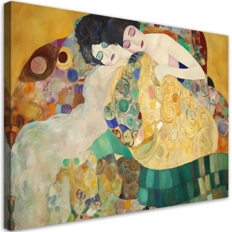 risnedsättning Canvastryck 'Klimt - Women Faces 2'