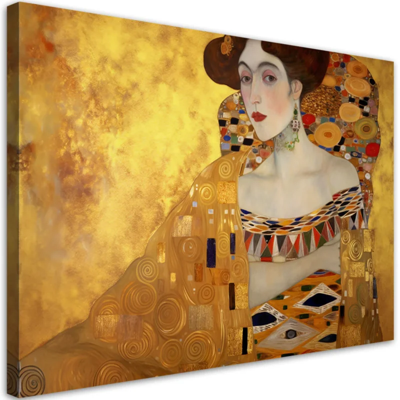 Sänkt pris Canvastryck 'Klimt's Golden Muse'
