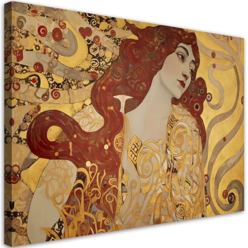 Sänkt pris Canvastryck 'Klimt's Fiery Muse'