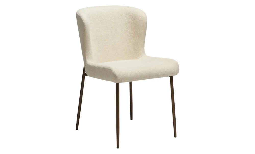 Fynd GLAM Stol Beige/Antik mässing