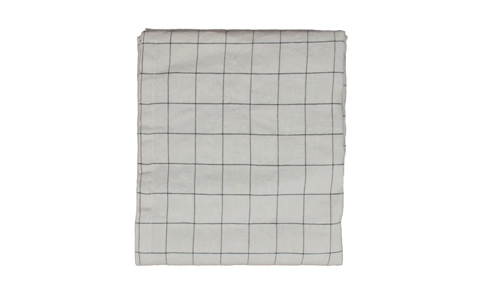 SOMMAR Duk Linne/Svart 140x250 Köp online