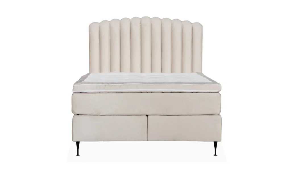 Begränsat erbjudande OPERA/PRIMO HIGH 140 Sängpaket Sammet Beige