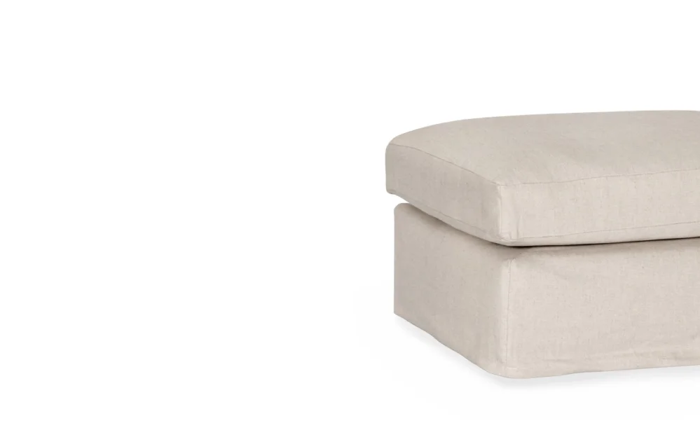 KLÄDSEL Monaco Premium Fotpall Beige Extra rabatt