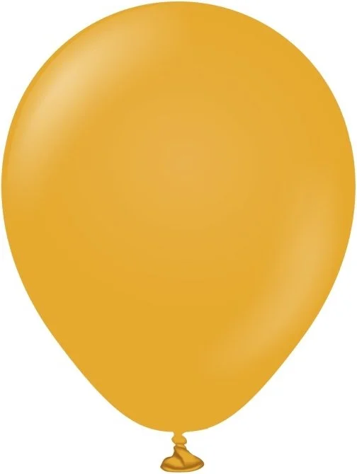 Miniballonger enfärgade - Premium 13 cm - Mustard Outlet
