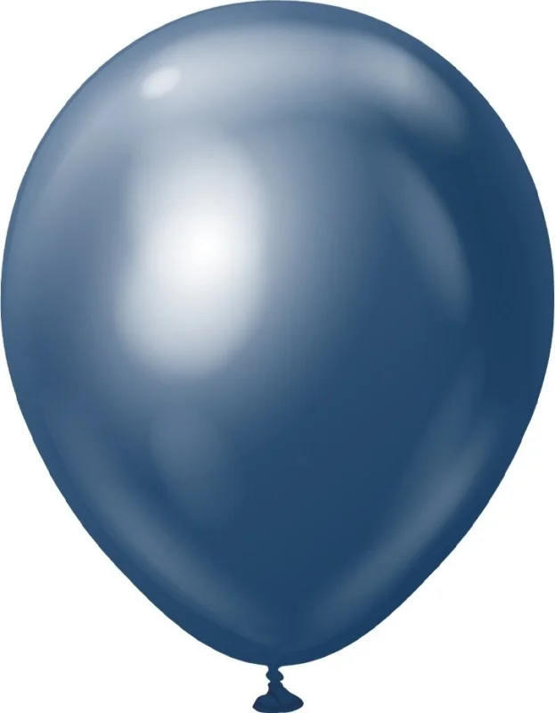 Ballonger enfärgade - Premium 45 cm - Navy Chrome Snabb leverans