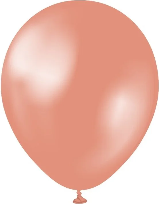 Miniballonger enfärgade - Premium 13 cm - Metallic Rose Gold Erbjudande
