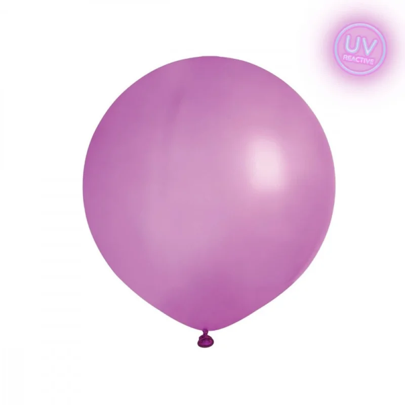 Begränsat antal Latexballonger - Neon Lila - UV Glow - 48 cm