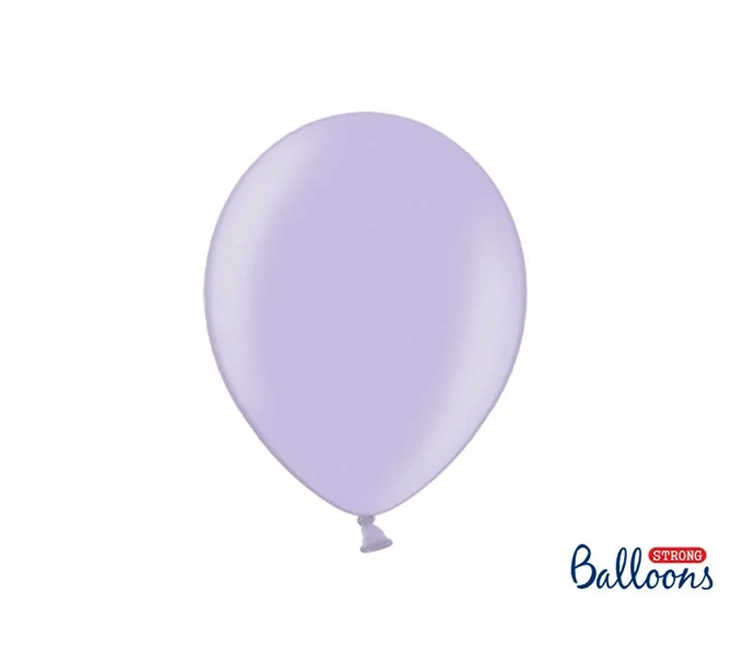 Beställ nu Ballonger Metallic Ljuslila, 10-pack