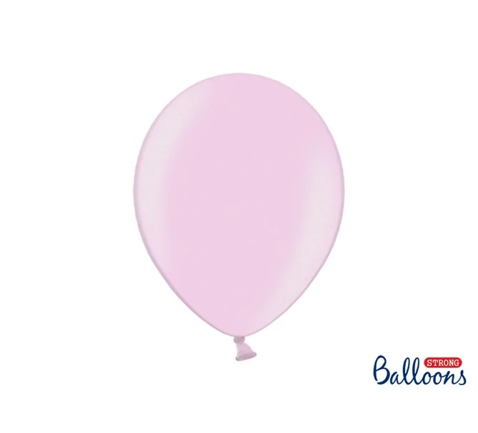 Fri frakt Ballonger Metallic Rosa, 10-pack