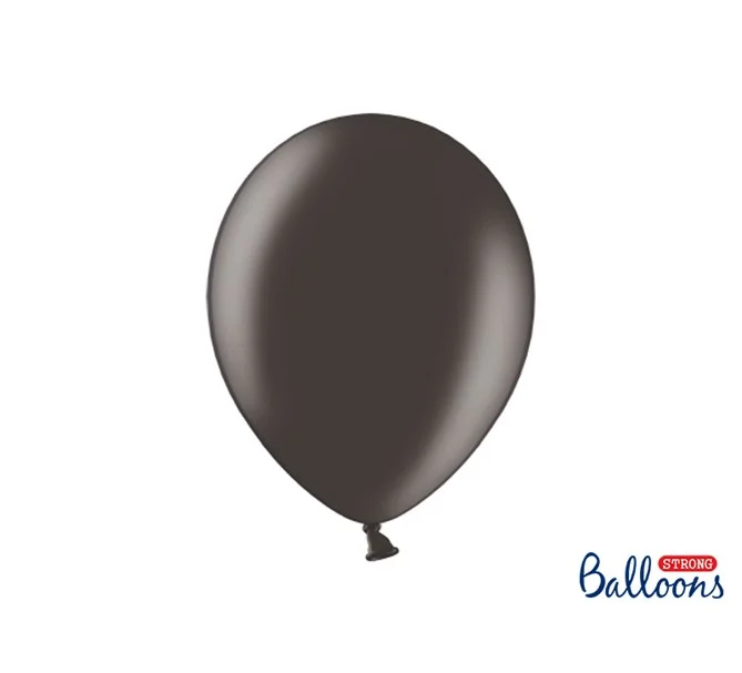 Trygg betalning Ballonger Metallic Svart, 10-pack