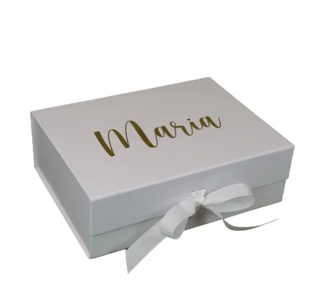 Erbjudandepris Presentbox Vit Egen text