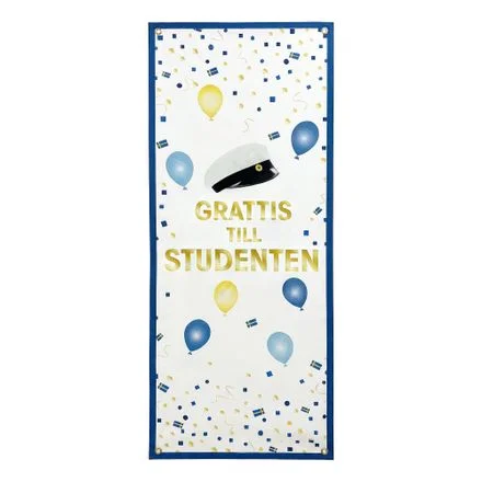 Dörrdekoration Grattis till Studenten Kundfavorit
