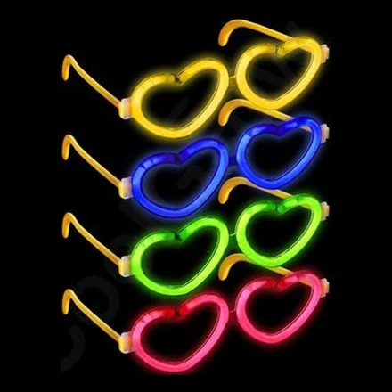Glowsticksglasögon Hjärtan Rabatt