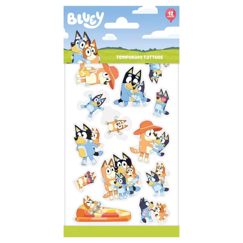 Tatueringar - Bluey 12-pack Snabb frakt