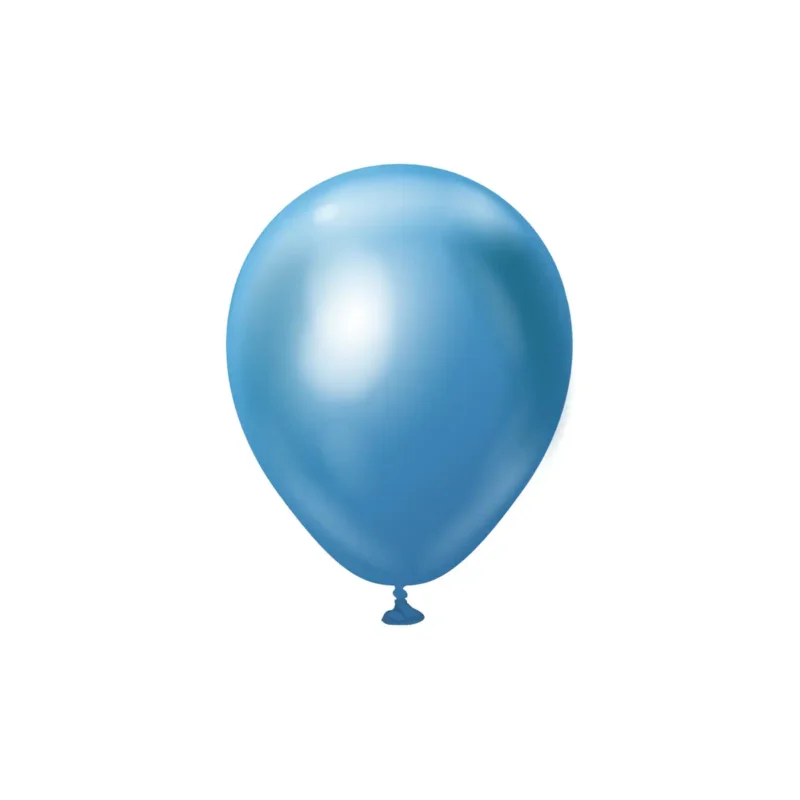 Premium Latexballonger Blå Chrome 13 cm 25-pack Begränsad tid