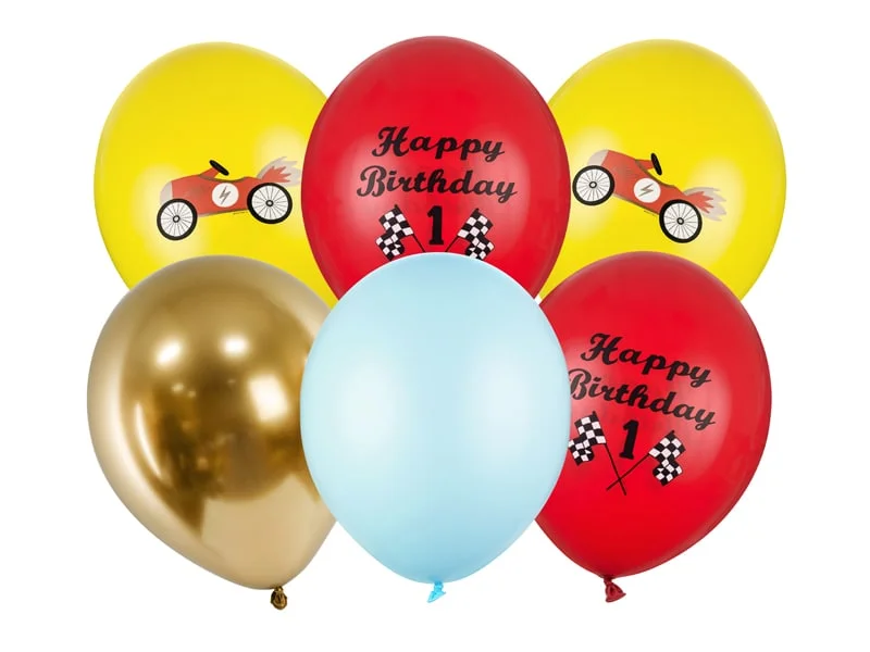 Endast denna vecka Ballongmix, Racer car 6-pack