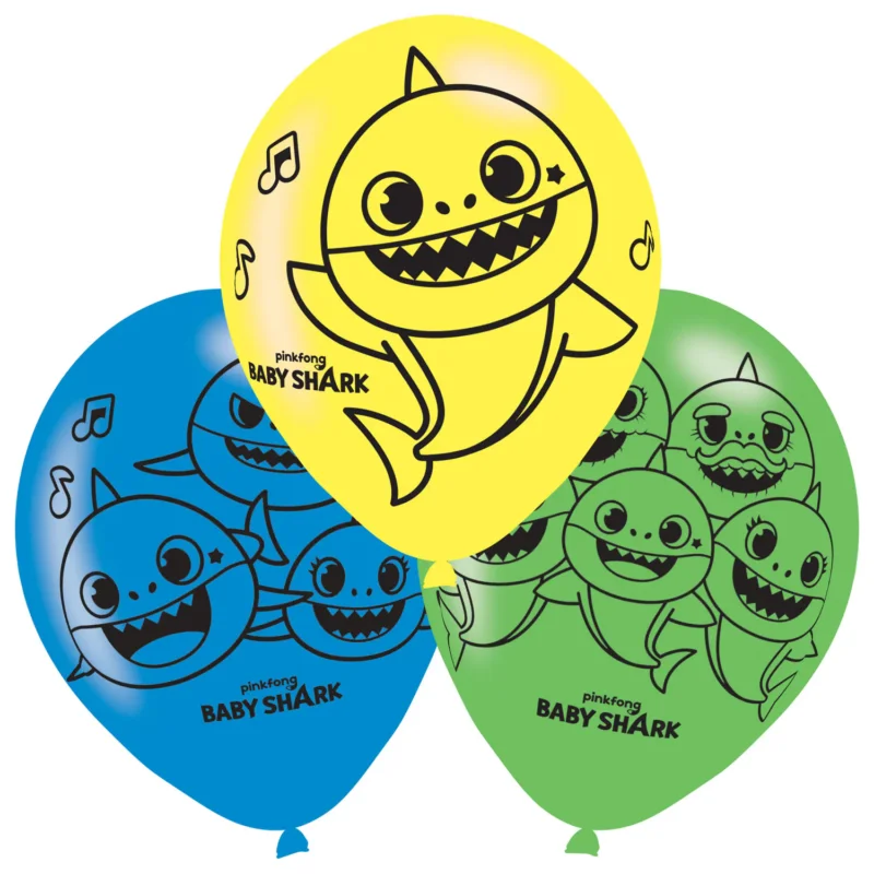 Baby Shark - Ballonger 6-pack Kampanjpris