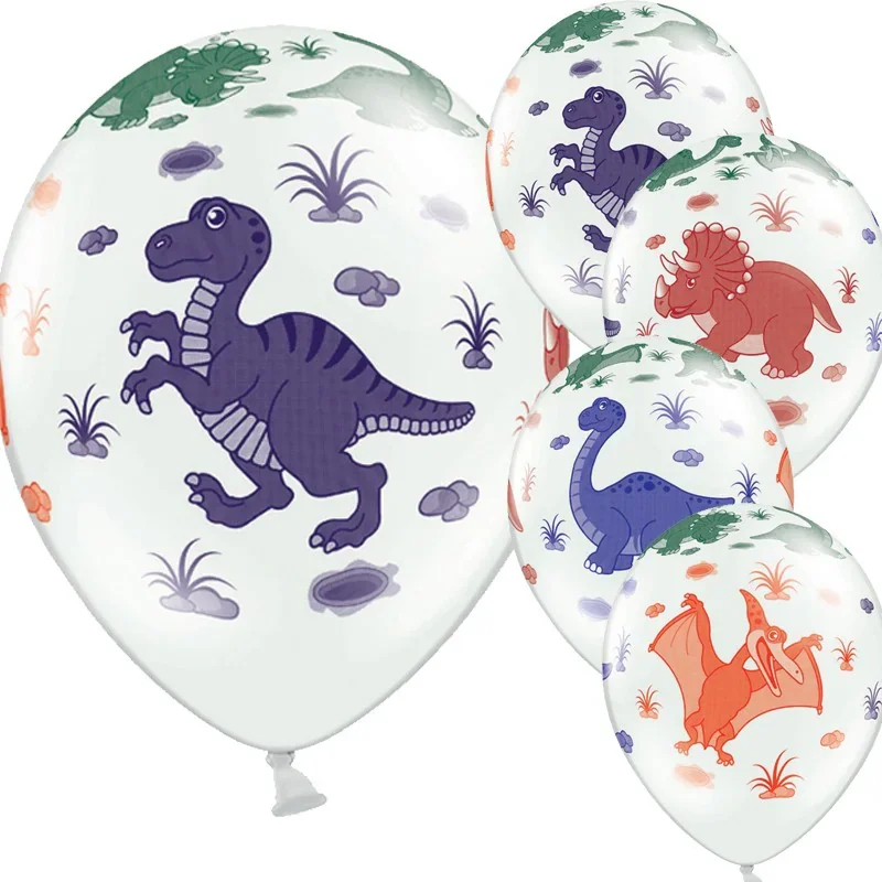 Ballonger Dinosaurier - Vita 6-pack Beställ idag