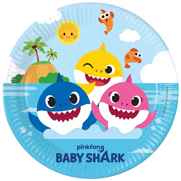 Baby Shark - Tallrikar 8-pack Sista chansen