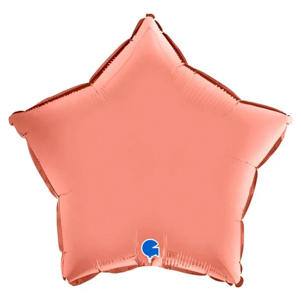 Kampanjpris Folieballong Stjärna Satin Roséguld