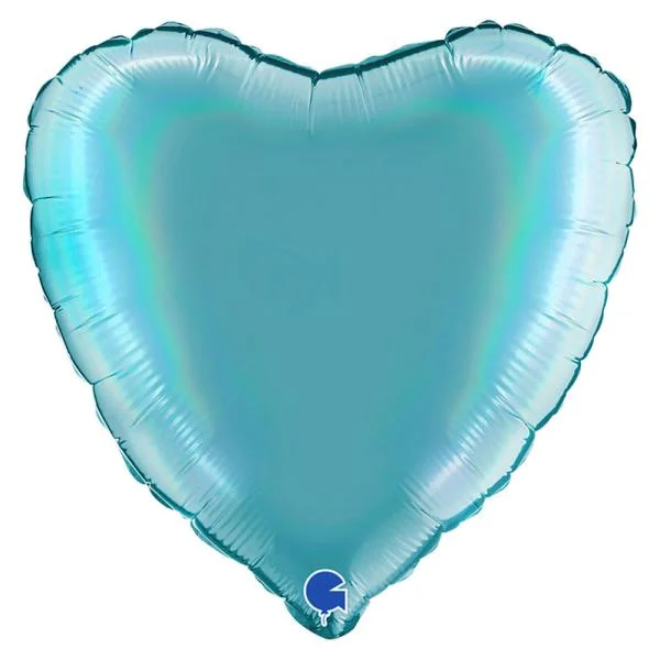 Trygg betalning Hjärtballong Holografisk Platinum Tenerife Sea