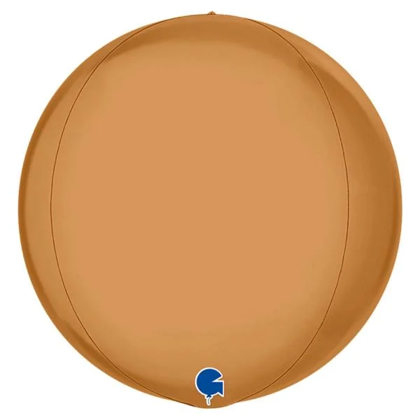 Stor Globe Folieballong Platinum Champagne Reapris