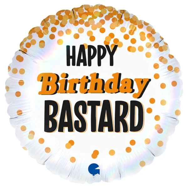 Rabatter Happy Birthday Bastard Folieballong