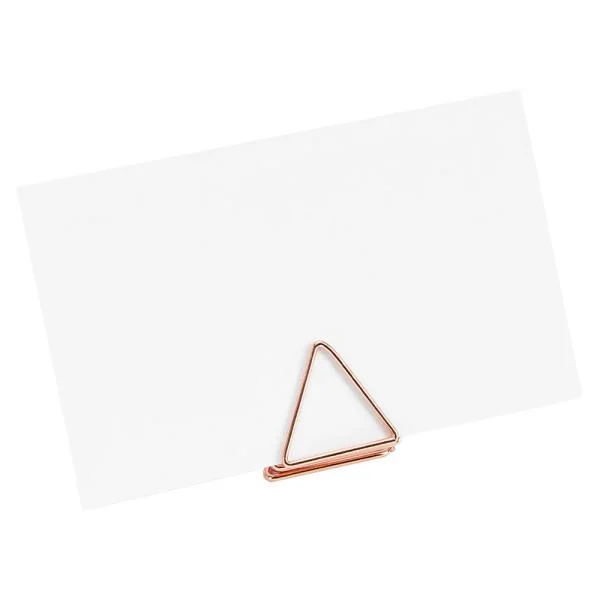 Placeringskorthållare Trianglar Roséguld I lager