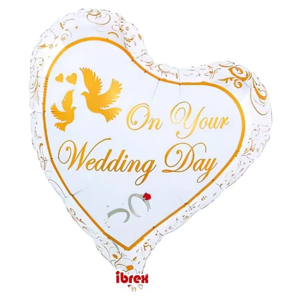 On Your Wedding Day Folieballong Rea