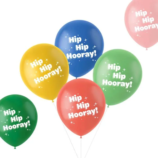 Begränsat erbjudande Hip Hip Hooray Latexballonger