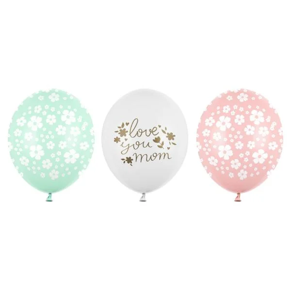 Latexballonger Love You Mom 50-pack Köp nu