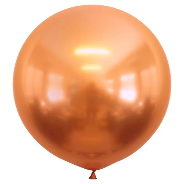risnedsättning Koppar Gigantiska Chrome Latexballonger 2-pack