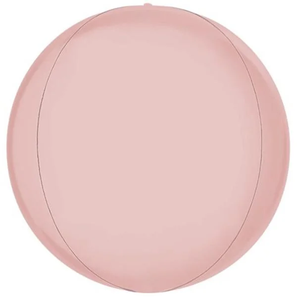 Globe Folieballong Satin Pastell Rosa Rabatt