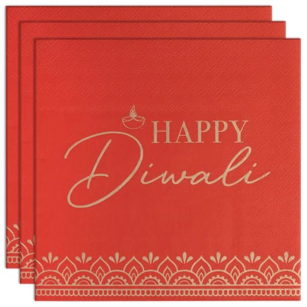 Servetter Happy Diwali 16-Pack Billigare