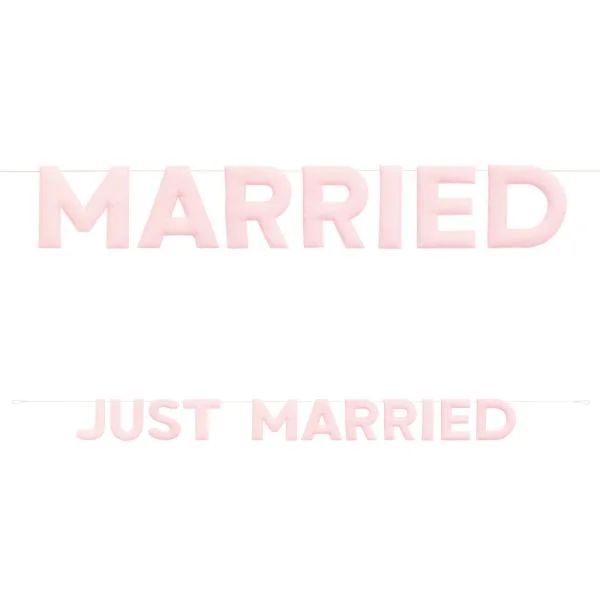 Just Married Girlang i Tyg Rosa Outlet