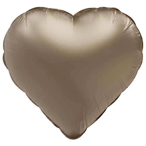 Billigare Folieballong Hjärta Satin Starlight Gold