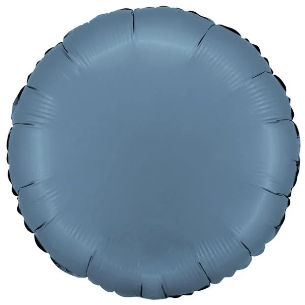 Rund Folieballong Satin Blue Jeans Köp nu