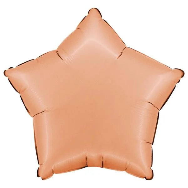 Rabatt Folieballong Stjärna Satin Peach