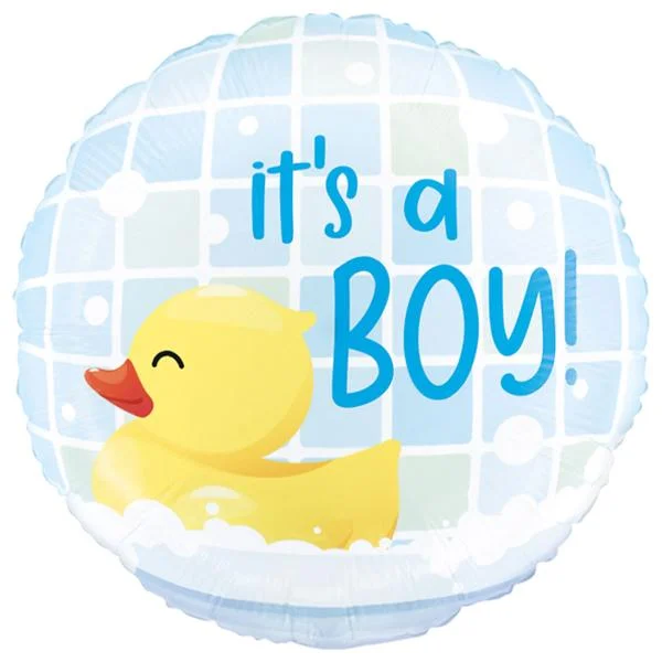 Kampanj It's a Boy med Badanka Rund Folieballong