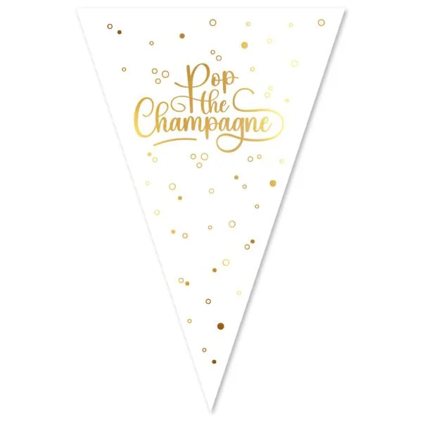 Vimpelgirlang Pop the Champagne 6 m Nyhet
